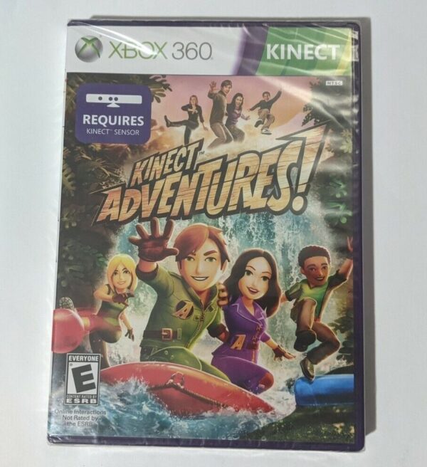 KINECT ADVENTURES! - New Yfold Factory Seal3ed XBOX 360 loc#z97